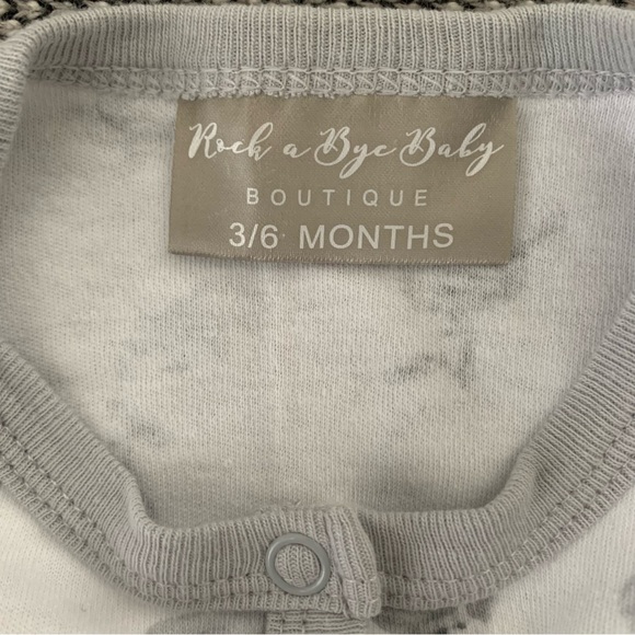 Rock a Bye Baby Puppy Dog Print Boutique Onsie Size 3-6 Months - Picture 3 of 5